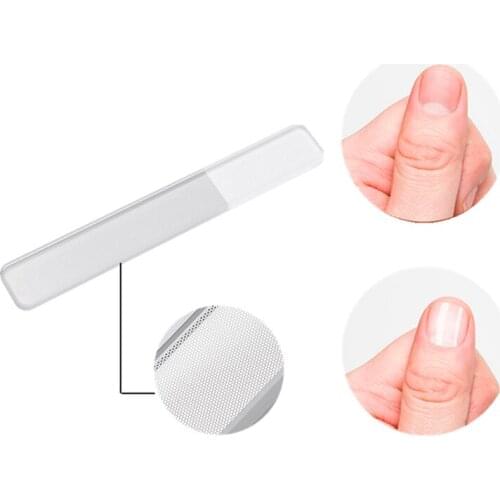 Nano Nail File Transparent Manicure Polish Grinding Buffer Durable Washable UV Gel Polish Acrylic Sanding Block Nail File Tools