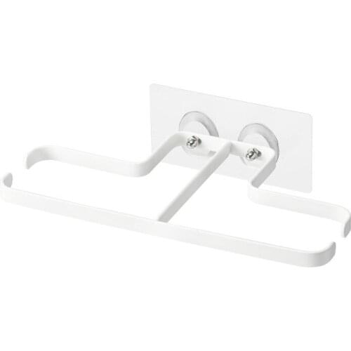 Wall-mounted slippers rack paste non-perforated iron art simple bathroom storage and storage shoe rack