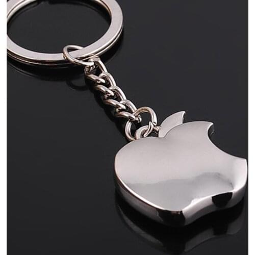 New Fruit Metal Key Chain Metal Apple KeyChain Best Party Gift Key Rings Trinket car key Holder jewelry K1816