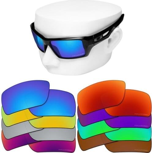 OOWLIT Anti-Scratch Replacement Lenses for-Oakley Eyepatch 2 OO9136 Etched Polarized Sunglasses