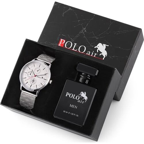 Polo Air Mens Silver Watch