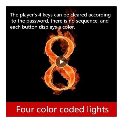 Real life games escape room props cool Four color light password unlock organ props products game horror game