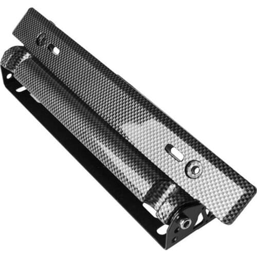 Adjustable Car License Plate Frame Holder Carbon Fiber Racing Number Plate Mount Bracket Car Universal for Japanese cars