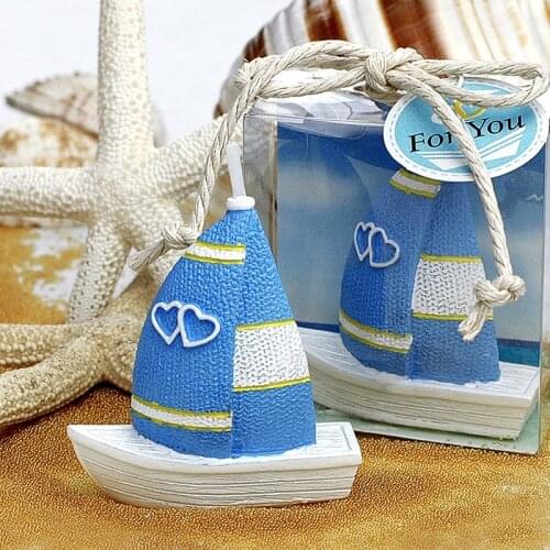Romantic Wedding Decoration Scented Candle Smokeless Birthday Candle Sailing Boats Candle Making Craft Velas Perfumadas Decor