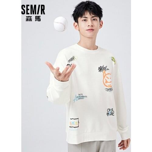 Мужские толстовки с принтом Semir China At AliExpress