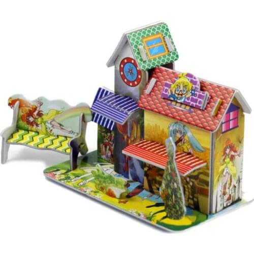 T0395 3D Cartoon/animation Jigsaw Puzzles DIY Paper Model Multi-styles Kids Creative gift Childrens educational toys hot sale