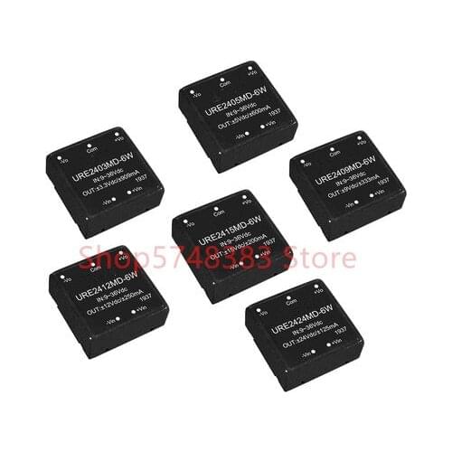 URE2403MD-6W URE2405MD-6W URE2409MD-6W URE2412MD-6W URE2415MD-6W URE2424MD-6W Ultra wide voltage input 9-36v