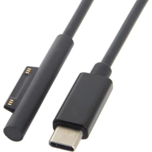 USB 3.1 Type C USB-C DC 12-15V to Surface Pro 3 Pro 4 Pro 5 Pro 6 Magnetic magsaf*Laptop for Macbook Charge Cable 1.8m