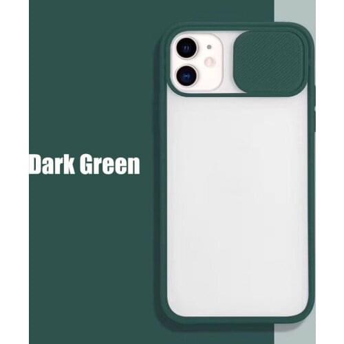 100pcs Candy Sliding Lens Camera Protection Hard Acrylic Soft TPU Case Cover For iPhone 12 Mini 11 Pro Max XS XR X 8 7 6 Plus SE