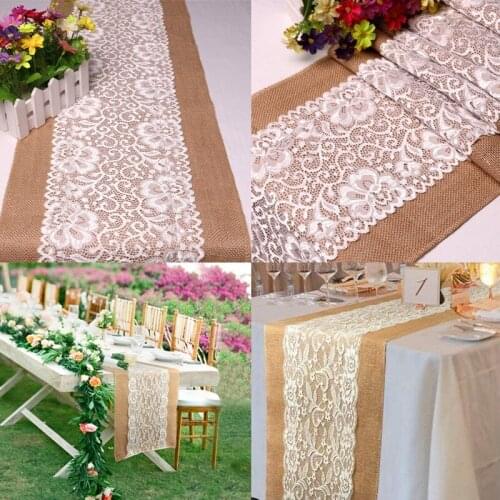 180*30cm Vintage Wedding Decorative Lace Table Runner Christmas Party Home Dining Tablecloth