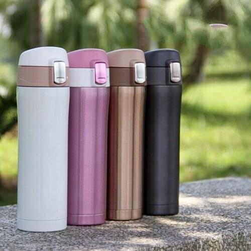 4 Colors Home Kitchen Vacuum Flasks Thermoses 500ml /350ml Stainless Steel Insulated Thermos Cup Coffee Mug Travel Drink Bottl