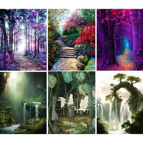 5D DIY full round diamond painting landscape home decoration rhinestone picture diamond embroide giftry mosaic mosaic gift kit