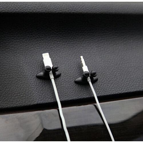 8Pcs Car Wire Cable Holder Multifunctional Tie Clip Fixer Organizer Car Charger Line Clasp High Quality Headphone Cable Clip