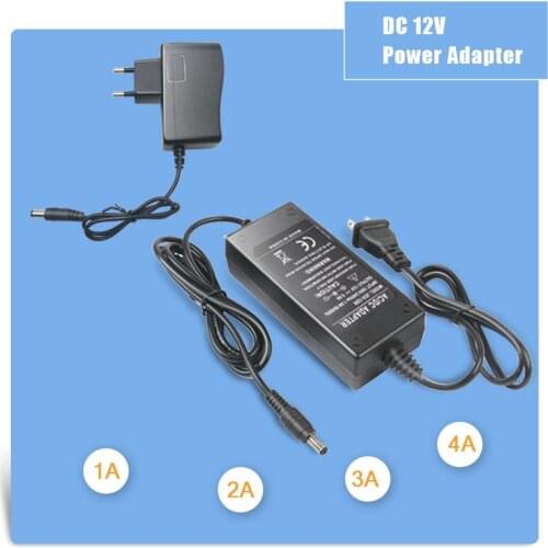 AC110-240V to DC 12V 2A/3A/5A/6A/8A Power Supply EU US UK AU plug Changer Transformer Adapter For LED Strip