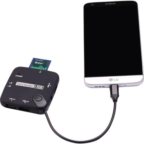 Type C To USB HUB Combo Micro SD TF MS M2 Card reader OTG Adapter For MacBook Samsung S21 Huawei P40 Xiaomi 11 10 LG V60 V50