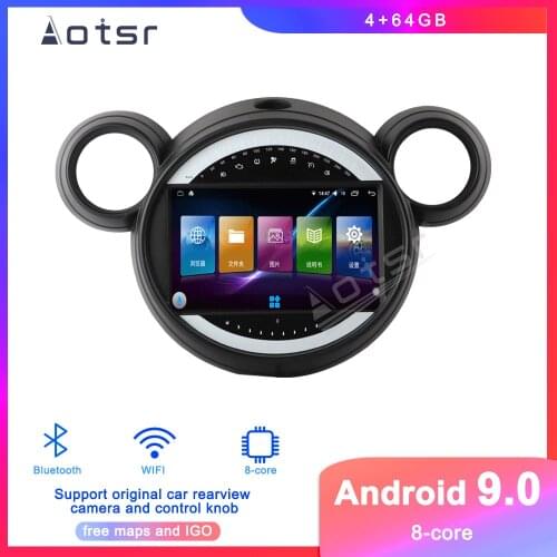 Android 9.0 Car CD Player GPS Navigation For BMW MINI Cooper R56 R58 2006-2013 2014 Auto Radio Stereo Multimedia Player HeadUnit