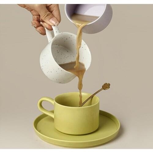 European Style Teacup Water Cup Stoneware Ceramic Hand-painted Kungfu Teacup Cuisine Drinkware