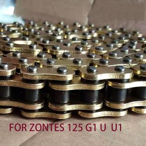 FOR ZONTES 125 G1 U1 U2 Motorcycle Modified Thickened Gold 428HO Oil Seal Chain Accessories