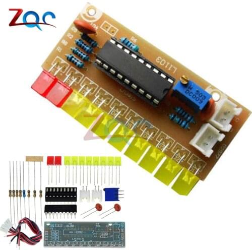 10 LED Audio Level Indicator LM3915 DIY Kit Electronic Sound Audio Spectrum Analyzer Level Indicator Suite Module