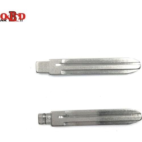 HKOBDII 10 pcs/lot Metal Blank Uncut Flip KD Remote Car Key Blade Type 02# for Toyota