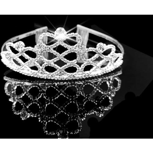 Crystal Princess Tiara and Tiara Girl Hair Tiara with Crown Diamond Wedding Decor