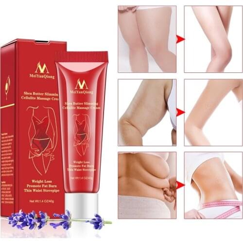 Shea Butter Cellulite Slimming Cream Body Massage Cream Body Leg Waist Effective Fat Burning Body Care Cream Fat Burn TSLM1