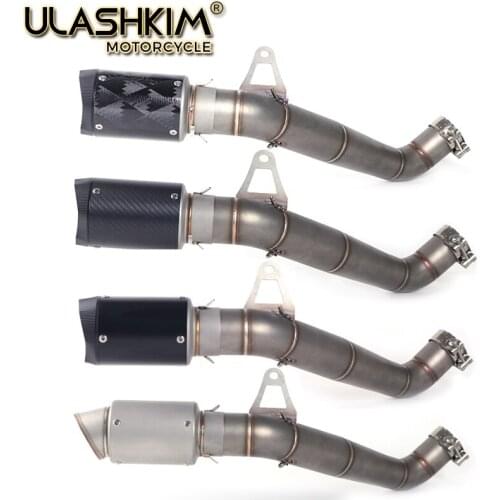 Motorcycle Exhaust Escape Muffler Full System Middle Bend Pipe Slip On For HONDA CBR1000RR CBR1000 RR CBR 1000 RR 2008 - 2016