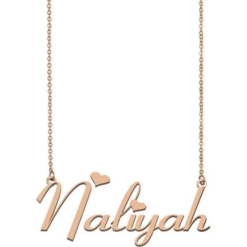 Naliyah Name Necklace Custom Name Necklace for Women Girls Best Friends Birthday Wedding Christmas Mother Days Gift
