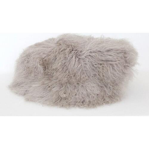 Vintage Newborn Posing Blanket Backdrop Photography Props Merino Curly Wool Blanket Baby Flokati Rug Photo Props Basket Stuffer