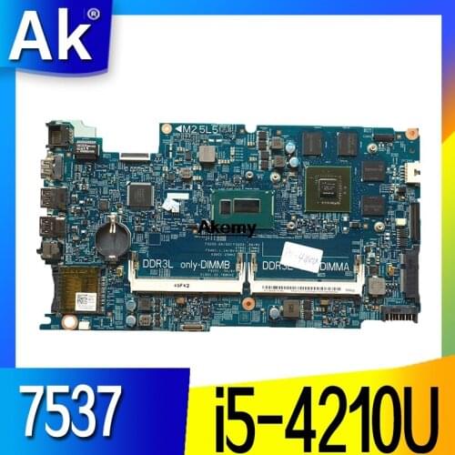 PC NANNY DOH50 MB 12311-2 KJ7NX CN-03V4T2 03V4T2 3V4T2 For Dell Inspiron 15 7537 Laptop Motherboard SR1EF I5-4210U GT750M tested