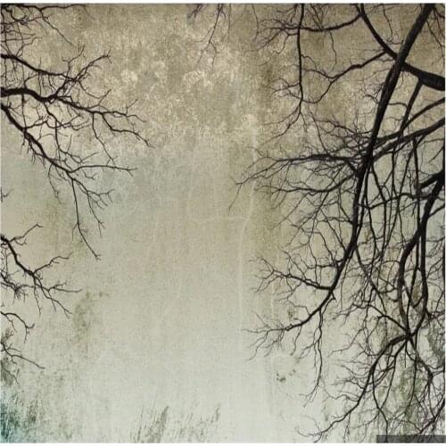 Custom wallpapers 3d landscape wallpaper Retro tree branch sky wallpapers simple style TV background wall