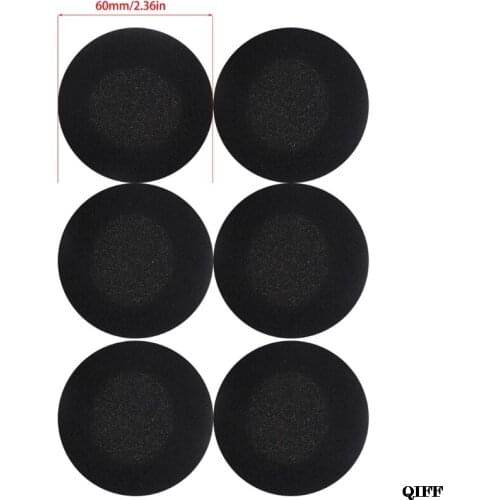 Drop Ship&Wholesale 6pcs Replacement Soft Sponge Ear Pads Covers For Headphone Headset 60mm APR29