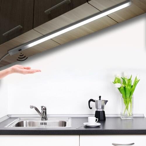 Hand Scan LED Bar Lights Moiton Sensor 5V USB Kitchen Lamp 30 40 50cm 3 Colors Desk lamp home Kitchen Wardrobe Closet Decor