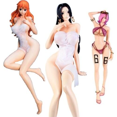 ONE PIECE BoaHancock Nami Vinsmoke Reiju Detachable sexy beauty Figure model computer desk decoration toy gift