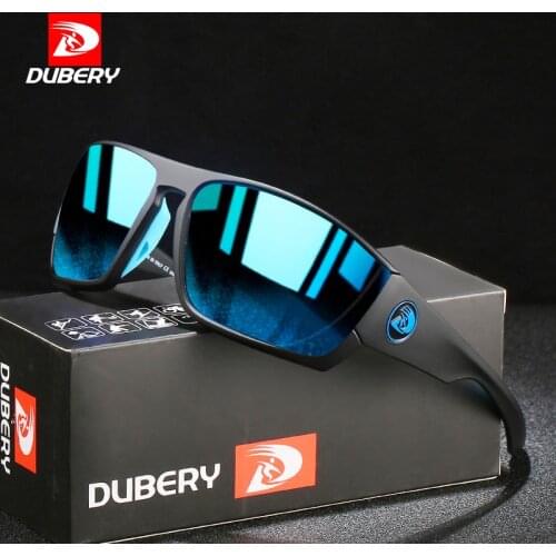 DUBERY New Fashion Polarized Sunglasses Men High Quality Sports Style Sun Glasses Driving Outdoor Travel UV400 Lens Goggles C4