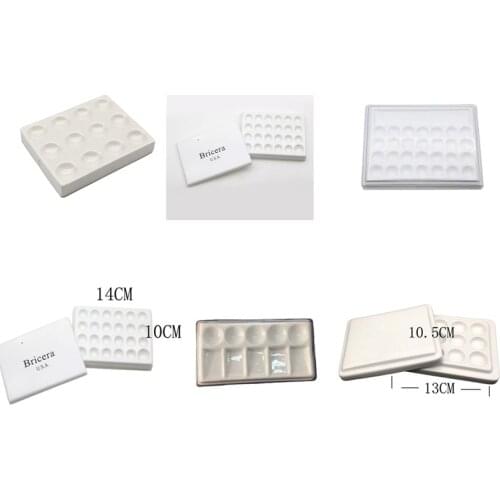 Dental Tuning Porcelain Plate Mini Palette with Lid Moisturizing Porcelain Plate