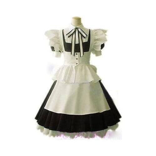 Japanese girl Lolita Maid cosplay anime clothes convention costumes Halloween free Shipping
