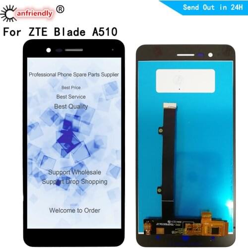 5.0" LCD For ZTE Blade A510 LCD Display+Touch panel Screen Replacment sensor Digitizer Assembly Phone Panel For ZTE A510
