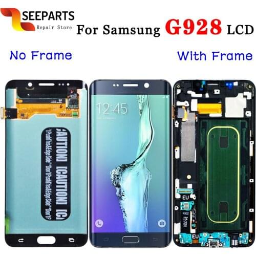 5.7"FHD For SAMSUNG GALAXY S6 EDGE Plus G928 G928F LCD Display Touch Screen Digitizer For Samsung S6 Edge Plus LCD Edge+ Replace