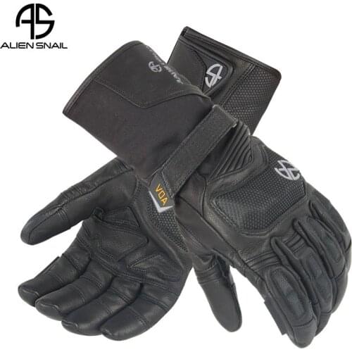 Winter Warm Waterproof Leather Motorcycle Racing Gloves Windproof Rider Riding Protective Glove Motorbike Gloves Touch Screen