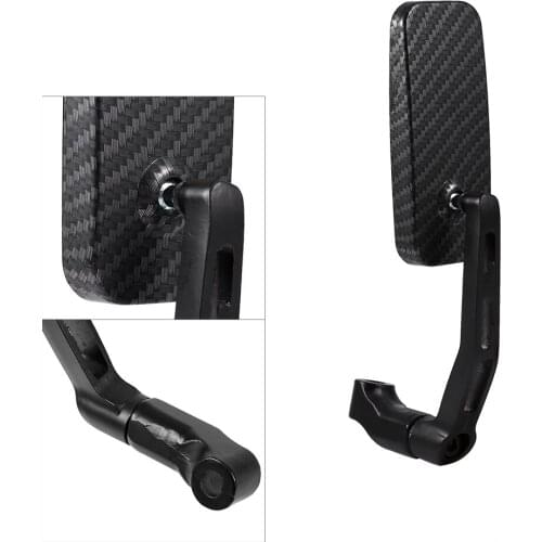 1Pair Rear View Mirror Universal Motorcycle Bike Rectangle Rear View Mirror 8mm 10mm Carbon Fiber Rear View Mirrors Dropshipping