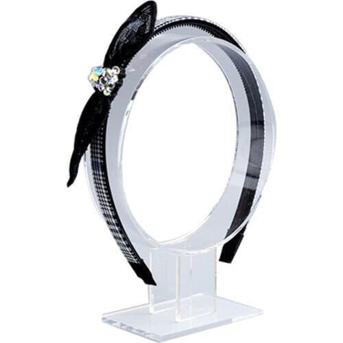 Acrylic headband display stands hair accessories holder hairband organizer jewelry clips showcase hairpin jewlery tiara case