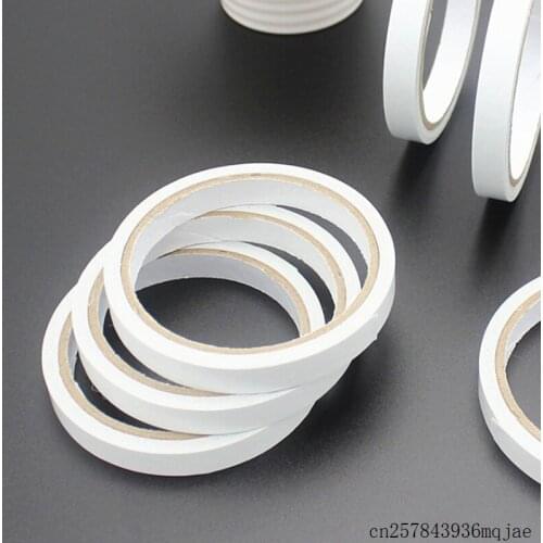 200pcs Double Faced Adhesive Tape Double Sided Tape Paper for Mounting Fixing Pad Sticky 6mm
