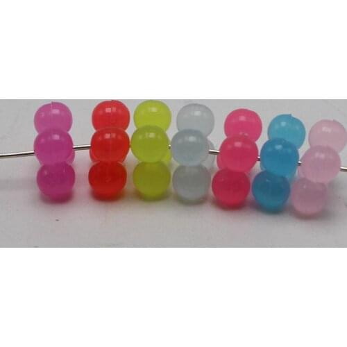 200 Mixed Jelly Color Acrylic Beaded Snowflake Beads 11mm Spacer Kids Crafts