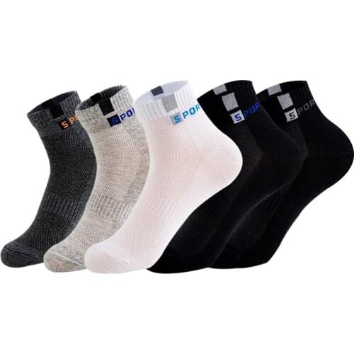5 Pairs /Lot Mens Cotton Socks Black Business Men Socks Breathable Summer Winter Male Socks Ankle Socks Men Plus Size EU38-45