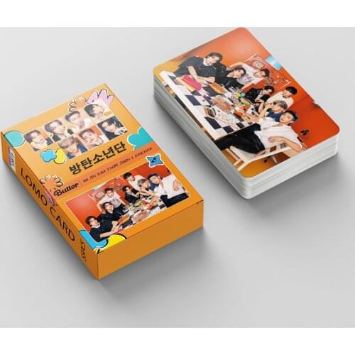 55PCS/SET Kpop Bangtan Boys Lomo Card Poster Album BUTTER FESTA 8TH Anniversary PERSONA Collection Cartoon Photocard Cards