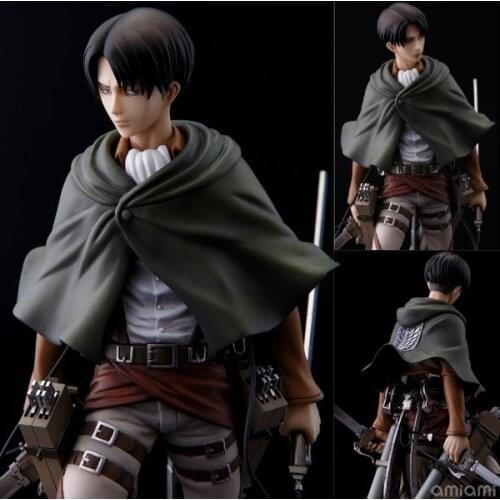 Anime Attack On Titan Levi Ackerman Standing Ver. PVC Action Figures Collection Toys For Children Doll 20cm