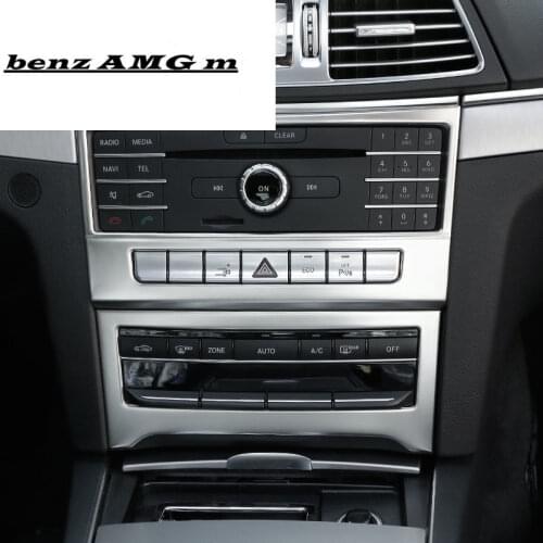 Car Central Air Conditioning CD Frame Decoration Sticker Trim For Mercedes Benz E Class Coupe W207 C207 2014-16 Accessories