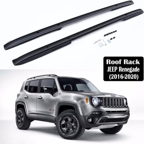 Aluminum Alloy Roof Rack For JEEP Renegade 2016-2021 Rails Bar Luggage Carrier Bars top Cross bar Rack Rail Boxes