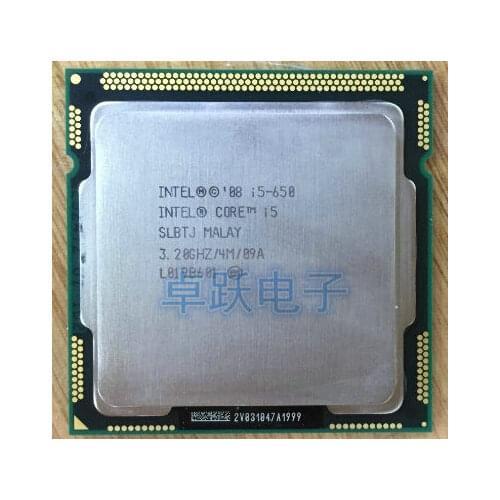 Free shipping Intel Core i5-650 Processor i5 650 3.2 GHz 4MB Cache Socket LGA1156 32nm 73W Desktop CPU scrattered pieces